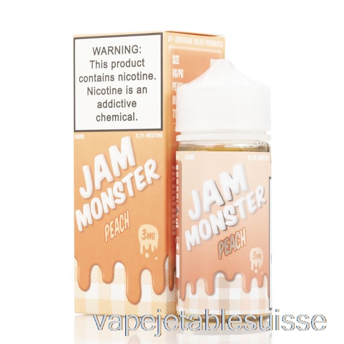 Vape Suisse Pêche - Confiture Monstre - 100ml 0mg
